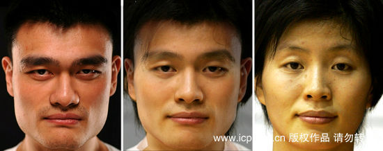 上海球迷热议小姚明身高 无论男孩女孩都将突